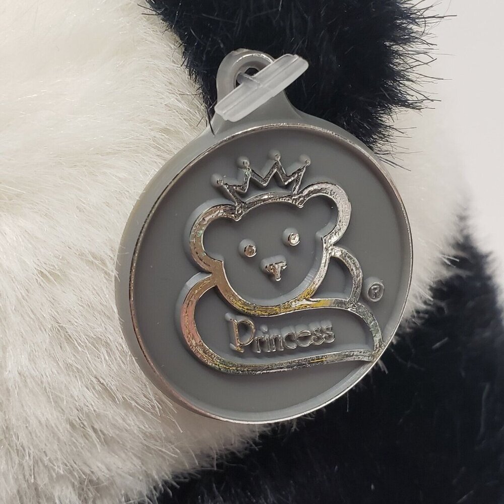 Princess Soft Toys 8" Panda Bear Seated Black White Stuffed Animal Plush - Picture 3 of 5